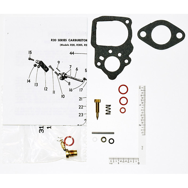 CK9005 Carburetor Kit for Zenith R20T Carburetors  3 Screw Type