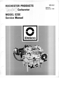 CM278 Rochester Varajet E2SE Service Manual